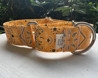 Yellow Bandana - 1.5" Plain Nylon