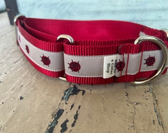 Lady Bugs!  1.5" Martingale Collar