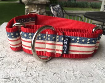 Vintage Stars & Stripes - 1.5" Craft Martingale Collar