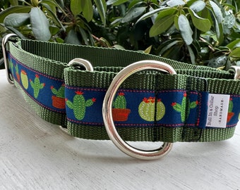 Cacti for Walter -  1.5" Martingale Collar