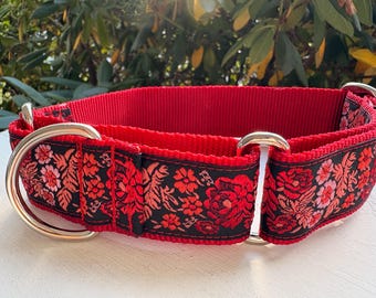 Moonlit Garden - 1.5" Martingale Collar