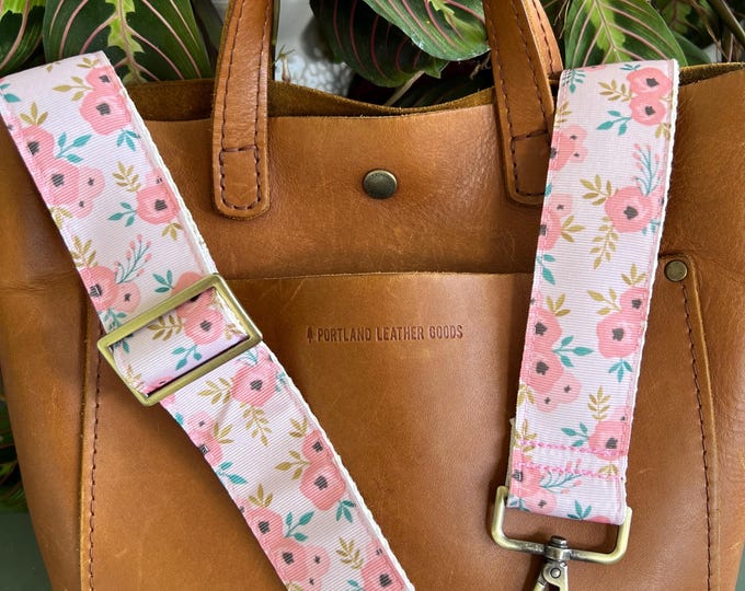 Bag Strap: Peonies