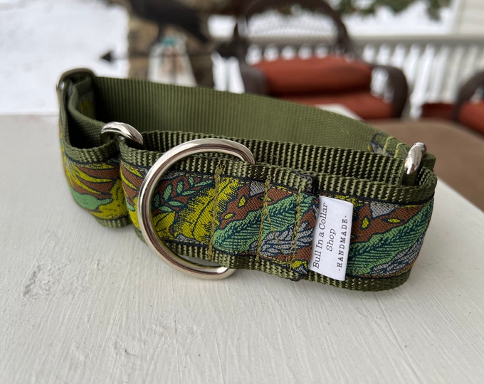 Olive’s Flora - 1.5" Martingale Collar