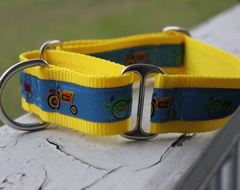 Farmer Sal's Tractors 1.5" Martingale Collar