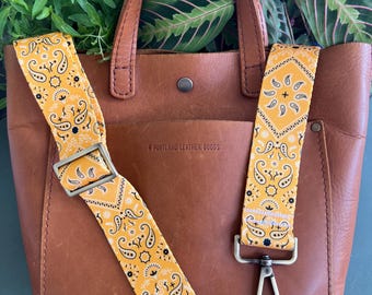 Bag Strap: Yellow Bandana Webbing