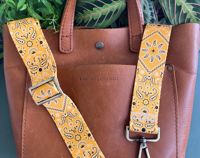Bag Strap: Yellow Bandana Webbing