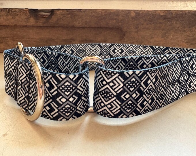 Woven in Black & White - 1.5" Plain Nylon