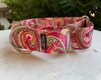Pink Paisley - 1.5" Plain Nylon