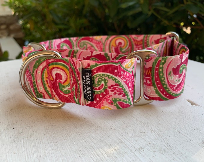 Pink Paisley - 1.5" Plain Nylon