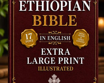 La Bible éthiopienne complète en anglais | Bible illustrée en très gros caractères