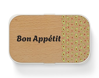 Avocado Pattern Bon Appétit Bento Lunch Box