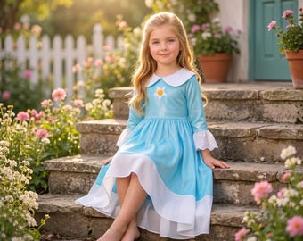 Rosalina Princess Dress for Girls – Mario Inspired Costume Gown for Birthday Parties, Halloween & Cosplay Outfit