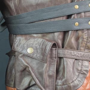 Hiccup-cosplaykostuum leren harnas | Hoe je een draken kunt trainen Flight Suit | Dragon Rider-jerkin voor heren met pauwen afbeelding 8