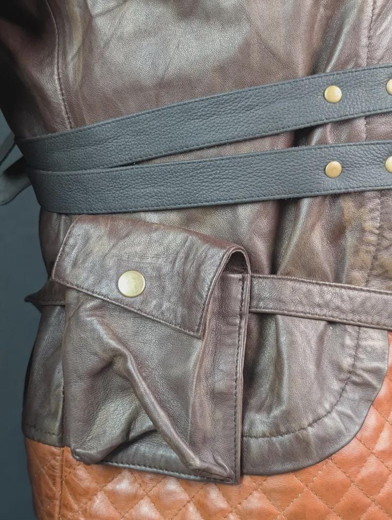 Hiccup-cosplaykostuum leren harnas | Hoe je een draken kunt trainen Flight Suit | Dragon Rider-jerkin voor heren met pauwen afbeelding 8