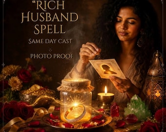 Rich Husband Spell, Love Spell, Soulmate Spell, Marriage Spell, Commitment Spell, Love Manifestation