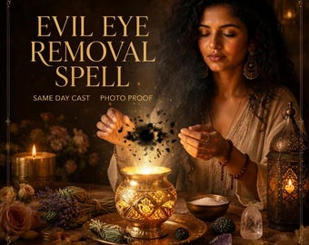Evil Eye Removal, Protection Spell, Spiritual Protection, Energy Cleansing, Aura Cleansing, Negative Energy Removal