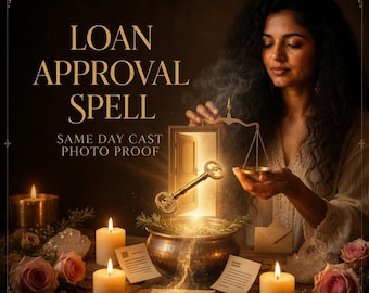 Loan Approval Spell, Financial Blessing, Road Opener Spell, Prosperity Spell, Money Manifestation, Spiritual Guidanc