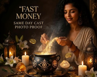 Fast Money Spell, Money Spell, Prosperity Spell, Abundance Spell, Financial Blessing, Money Manifestation