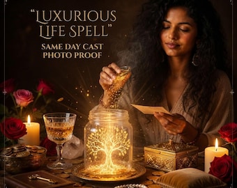 Luxurious Life Spell, Prosperity Spell, Abundance Spell, Wealth Ritual, Financial Blessing, Money Manifestation