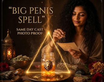 Get Big Penis Spell, Confidence Ritual, Attraction Spell, Love Manifestation, Energy Alignment, Personalized Ritual