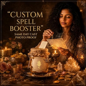 Custom Spell Booster, Personalized Ritual, Manifestation Ritual, Energy Alignment, Spiritual Guidance, Same Day Casting