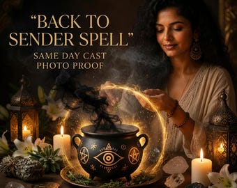 Back to Sender Spell, Protection Spell, Spiritual Protection, Energy Cleansing, Evil Eye Removal, Negative Energy Removal