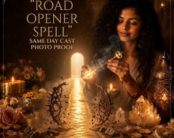 Road Opener Spell, Prosperity Spell, Good Luck Spell, Money Manifestation, Energy Cleansing, Personalized Ritual