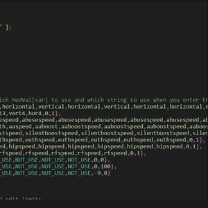 May include: A dark-themed computer screen displaying C++ programming code within an integrated development environment. The code features variable declarations, constant arrays, and logic structures with syntax highlighting in white, blue, and orange.