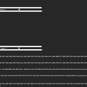 Puede incluir: Una pantalla digital gris oscuro que muestra código informático para un script de juego. El texto incluye etiquetas como 'ANTIRECOIL FOR EACH BARREL', 'Barrel_Vals_vertical', 'Barrel_Vals_horizontal' y 'VERTICAL_SMALL_DEADZONE' con matrices numéricas.
