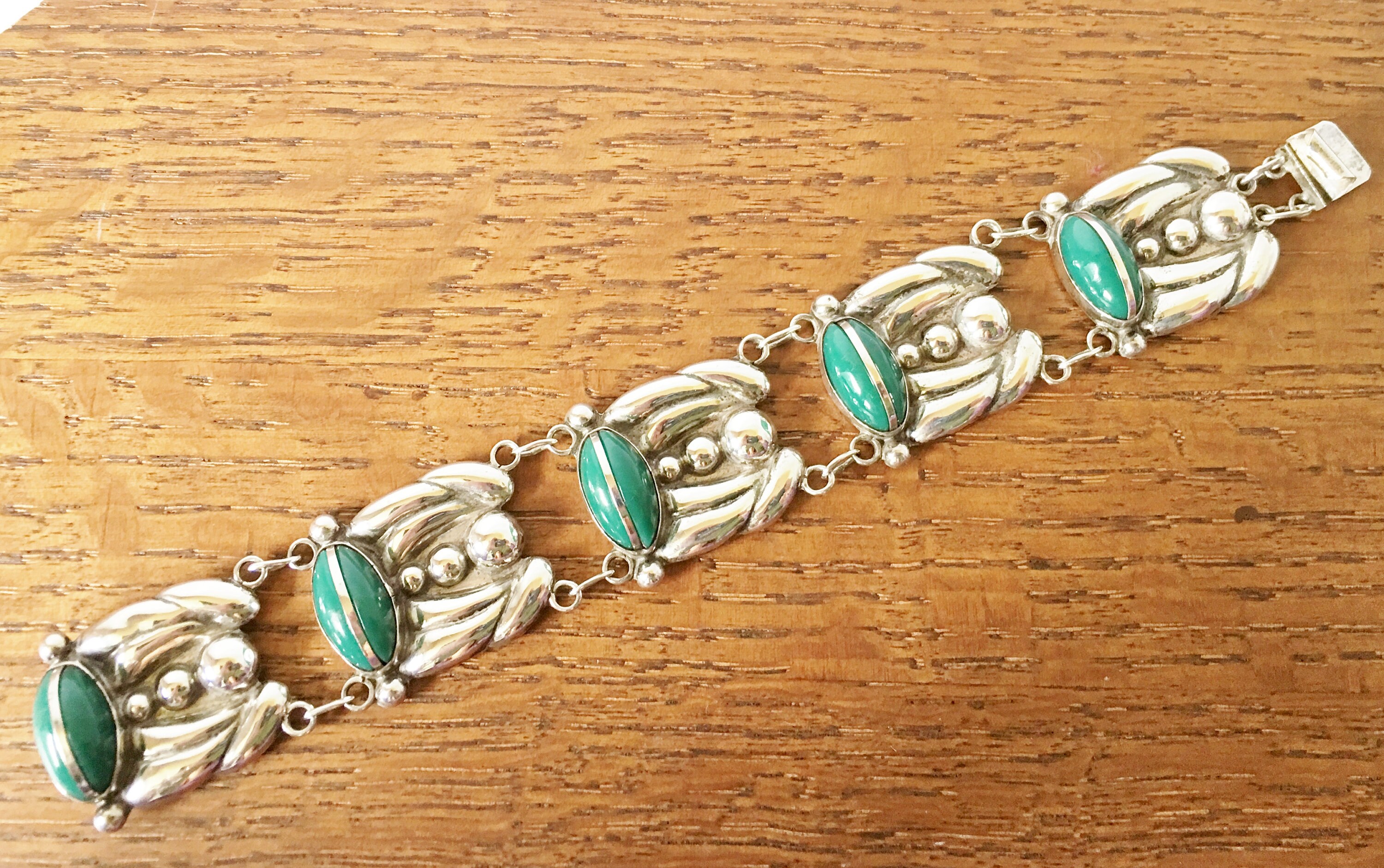 アクセサリー vintage mexico jewelry bracelet 925 gold 925 Sterling Silver Vintage Mexico Figaro Link Bracelet 7.25