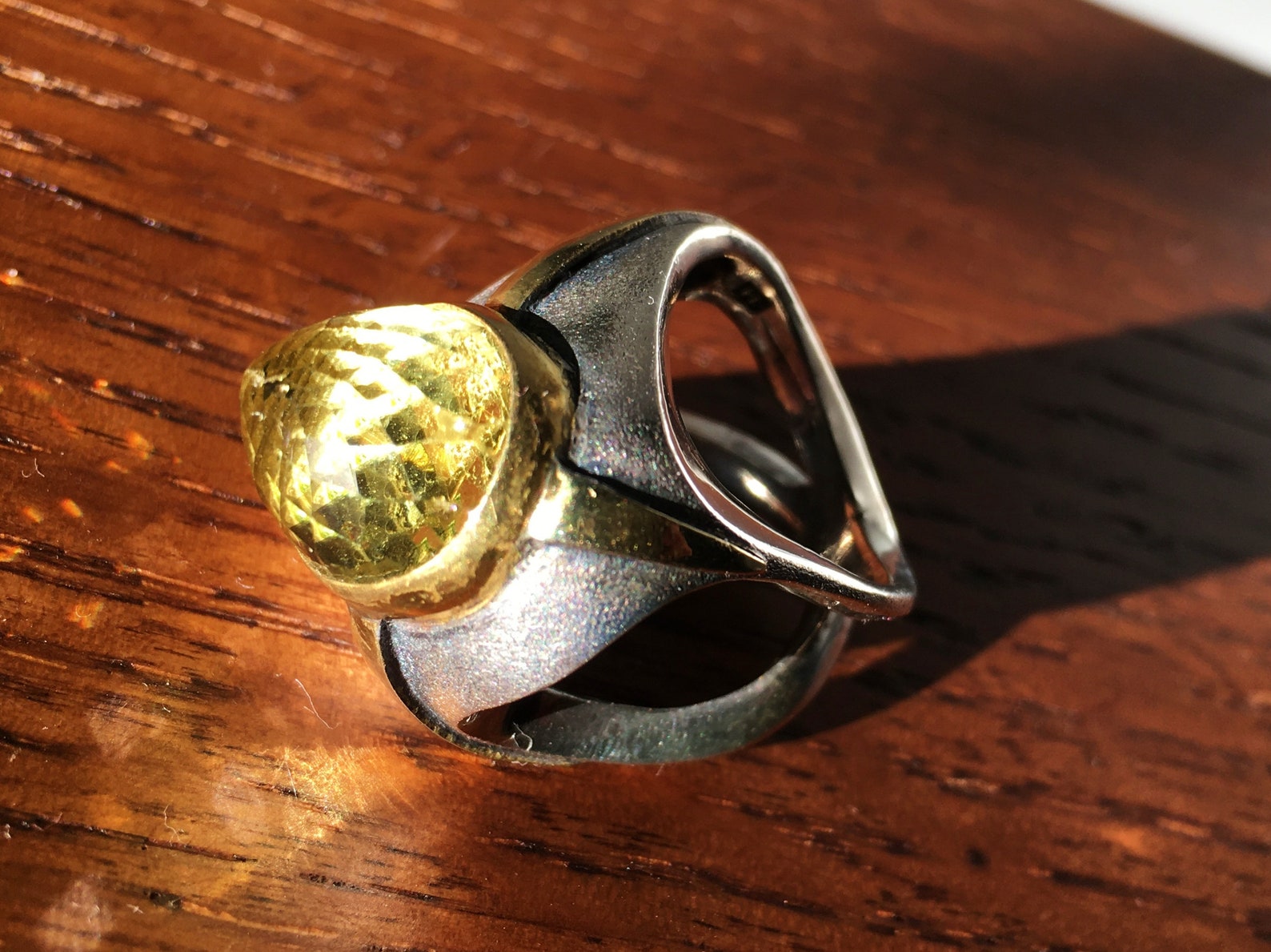 BORA Yasar Sterling Ring Silver Stunning Yellow Citrine Stone - Etsy ...
