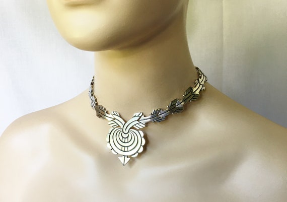 Vintage Arrows Sterling Necklace Silver Mexican Jewelry 925 Hecho 