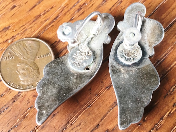 MARGOT DE TAXCO Vintage Sterling Silver Earrings … - image 3