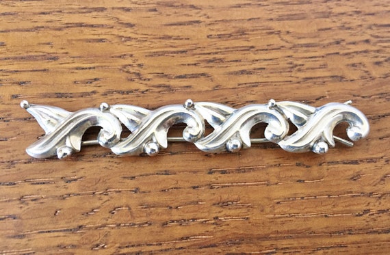 Vintage Sterling Silver Hair Barrette Clip Hecho En Mexico Etsy