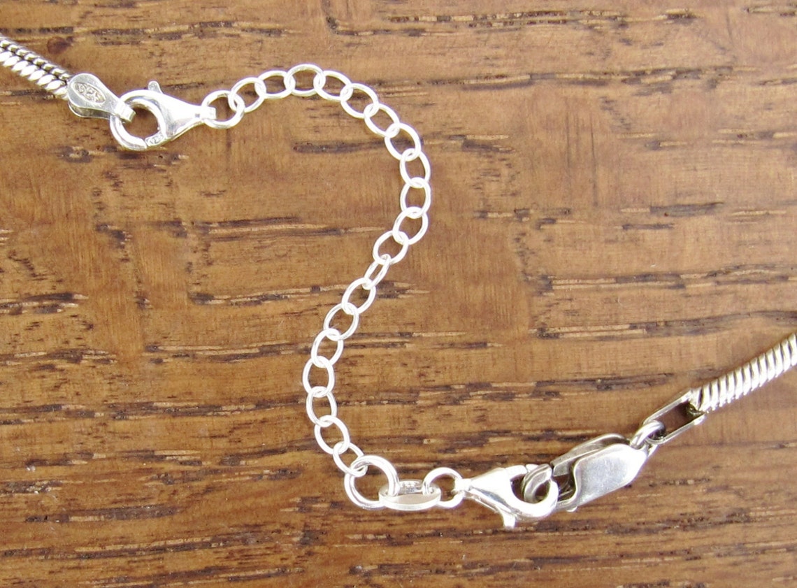 Sterling Silver Safety Chain Bracelet Necklace Jewelry Etsy