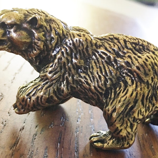 Grizzly Bear Figure Etsy