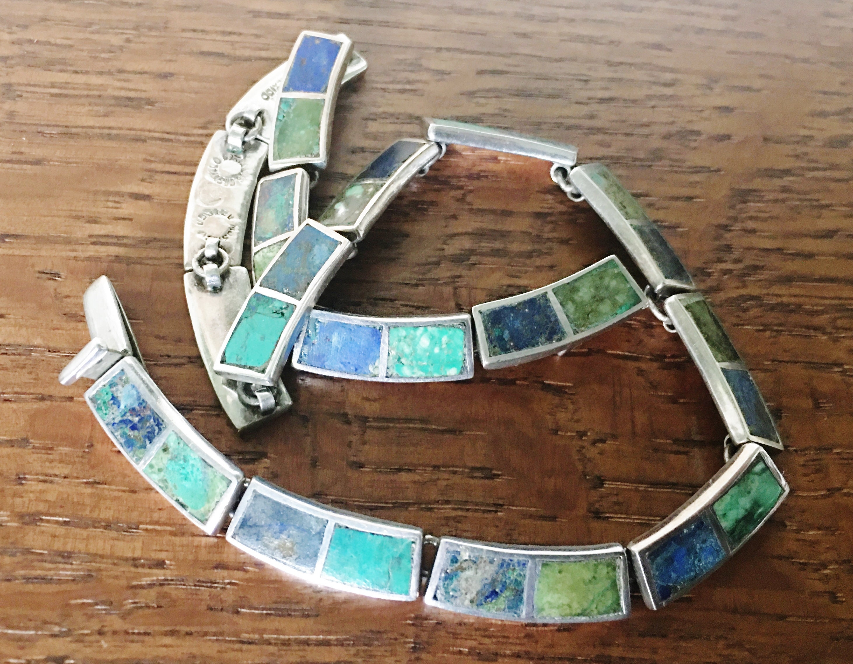 Taxco Hector Aguilar Aztec Panel Bracelet | Vintage Sterling