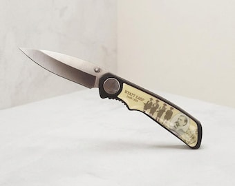 Wyatt Earp Folding Pocket Knife | Western Collector's Edition | Modern Reproduction