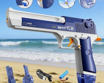 Pistola de agua eléctrica automática, pistola de agua, lanzador de agua para niños