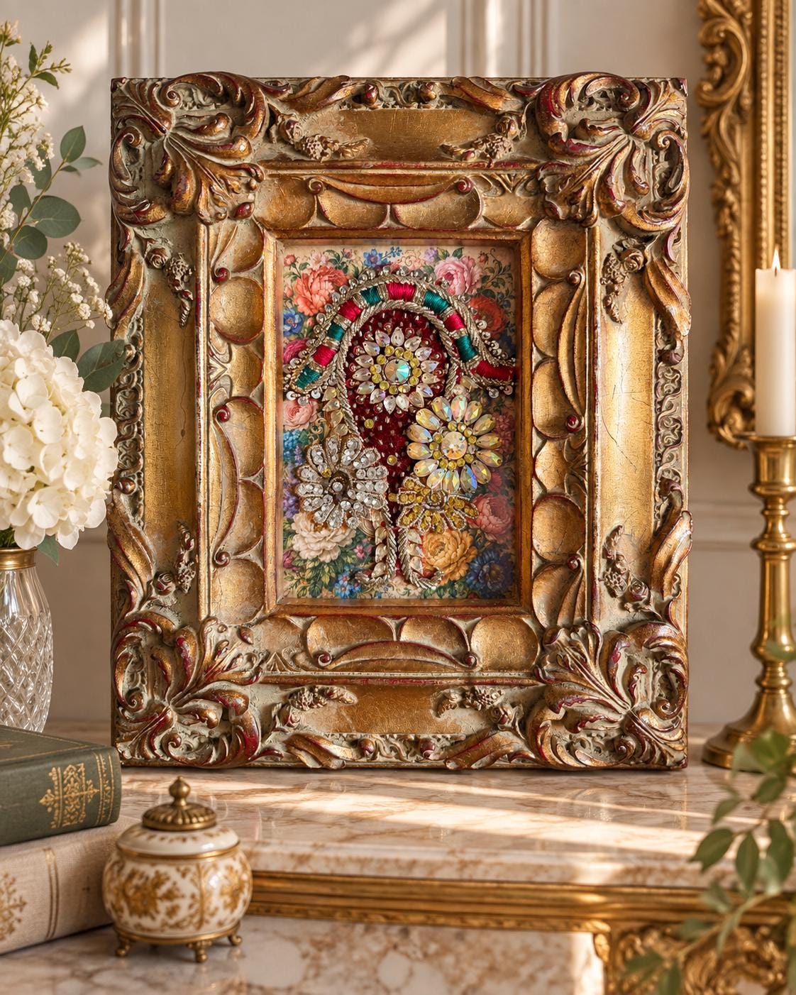 Antique Crystal Picture Frames - Etsy