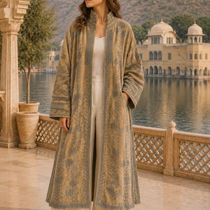 Jaqueta Suzani de veludo de algodão bordada à mão | Casaco de veludo boho feminino | Presente de moda étnica