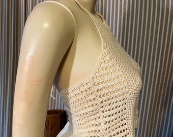 Crocheted halter top