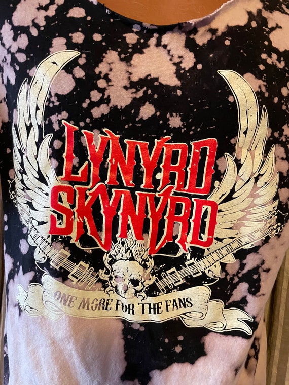 Lynyrd Skynyrd Bleach Splattered T 