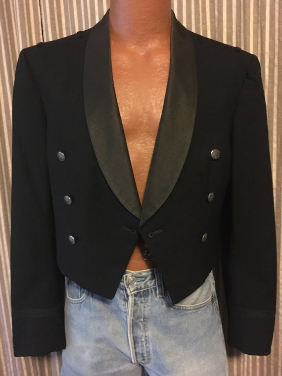 Men's black vintage tuxedo jacket