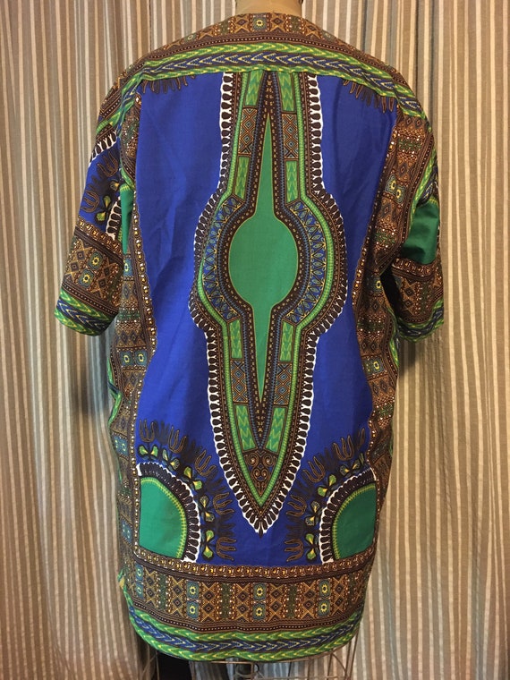 Unisex handmade African Dashiki long tunic top or… - image 3