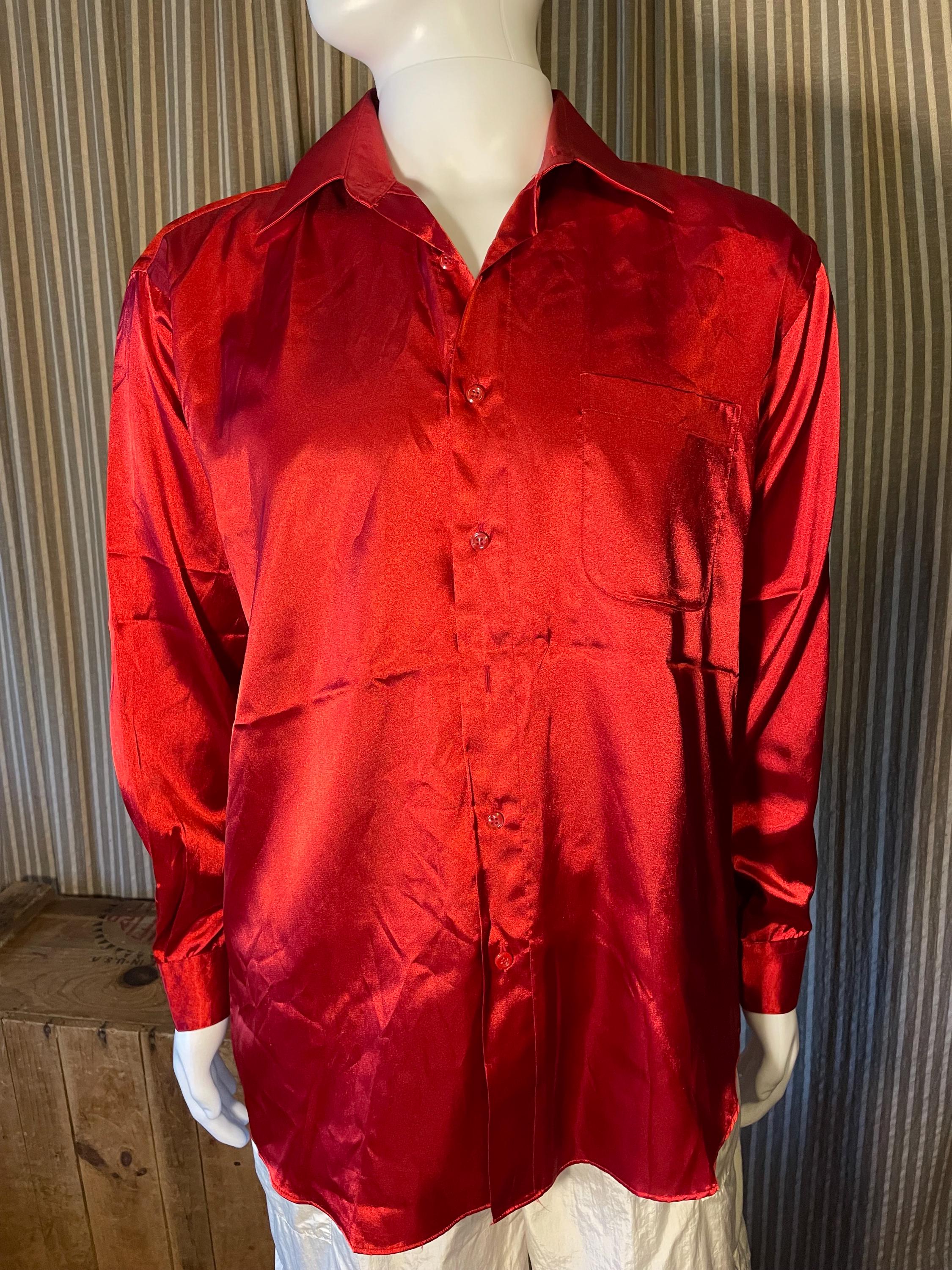 Vintage Satin Shirt - Etsy