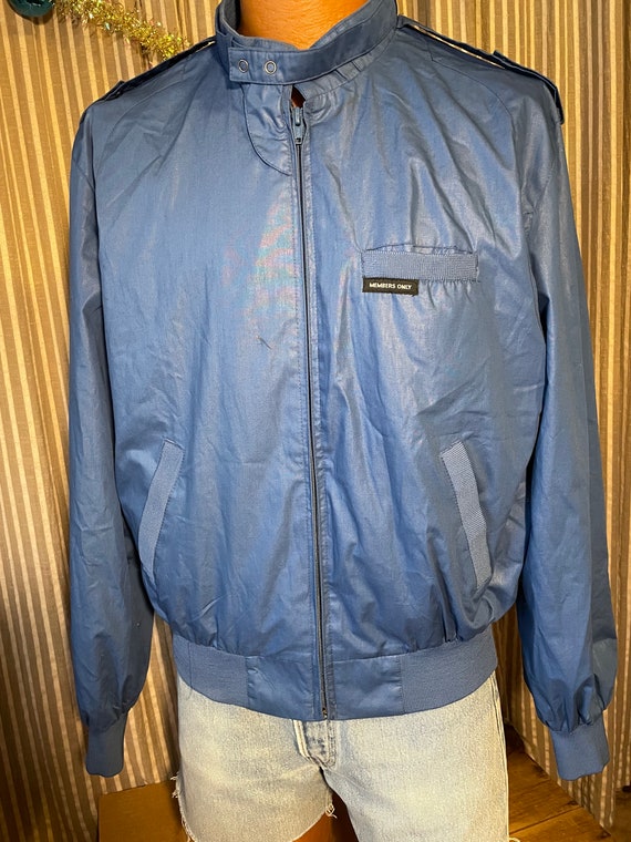 Vintage Members Only slate blue iconic jacket
