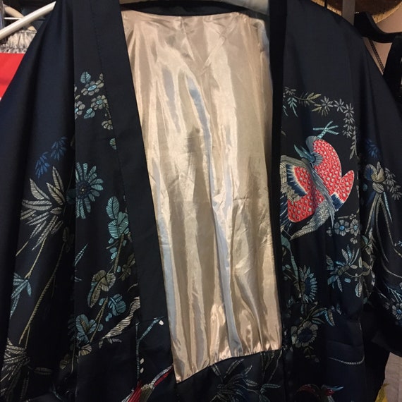 Kimono style handmade silk short cover - image 6