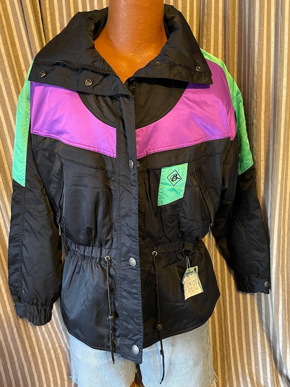 Black Bear down filled vintage ski jacket