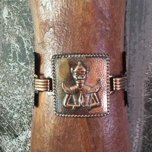 Copper Buddha vintage bracelet